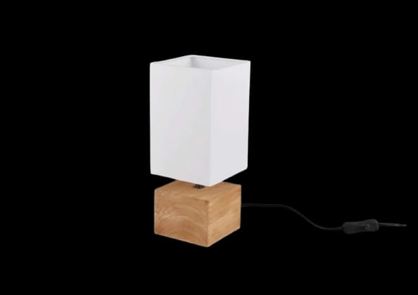 Table Lamp for Bedroom with square Fabric Shade for Nightstand BQ-TL3019